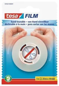 Taśma klejąca "Tesafilm 57520", przezroczysta, 19 mm x 25 m, TESA