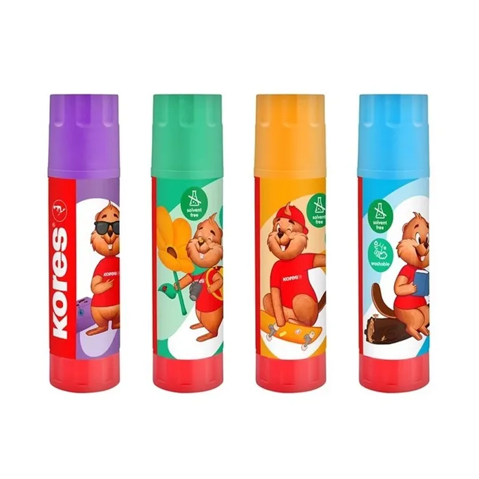 Główne zdjęcie produktu Lepicí tyčinka Kores - motiv Bobřík, 15 g