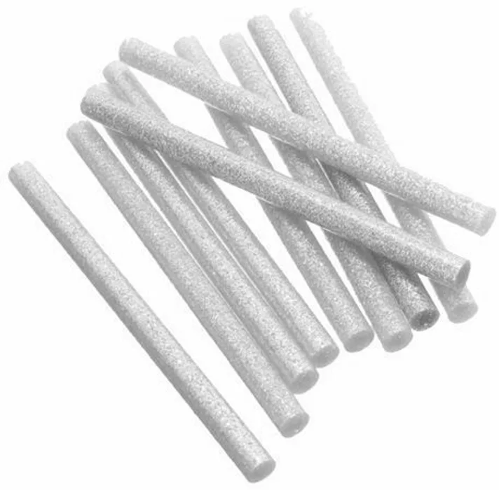 Główne zdjęcie produktu Lepicí tyčinka, stříbrná, se třpytkami, 3ks, 11x200 mm
