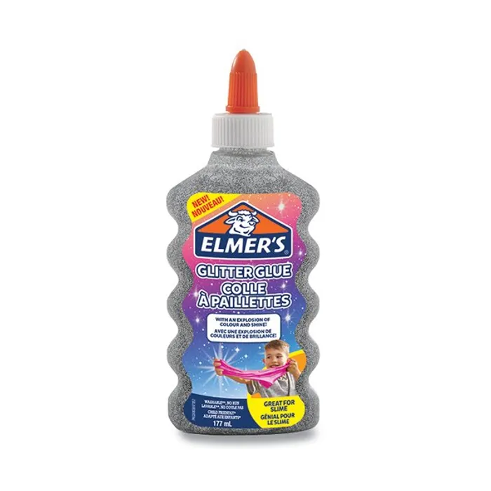 Główne zdjęcie produktu Lepidlo ELMER´S Glitter Glue stříbrné