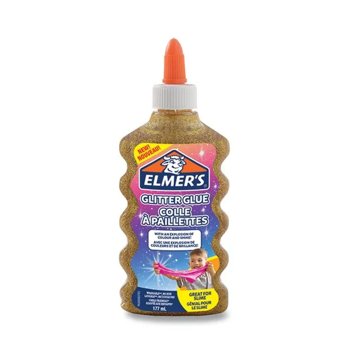 Główne zdjęcie produktu Lepidlo ELMER´S Glitter Glue zlaté