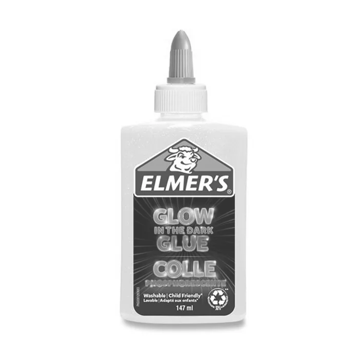 Główne zdjęcie produktu Lepidlo ELMER´S Glow in Dark Glue 147 ml, výběr barev béžové
