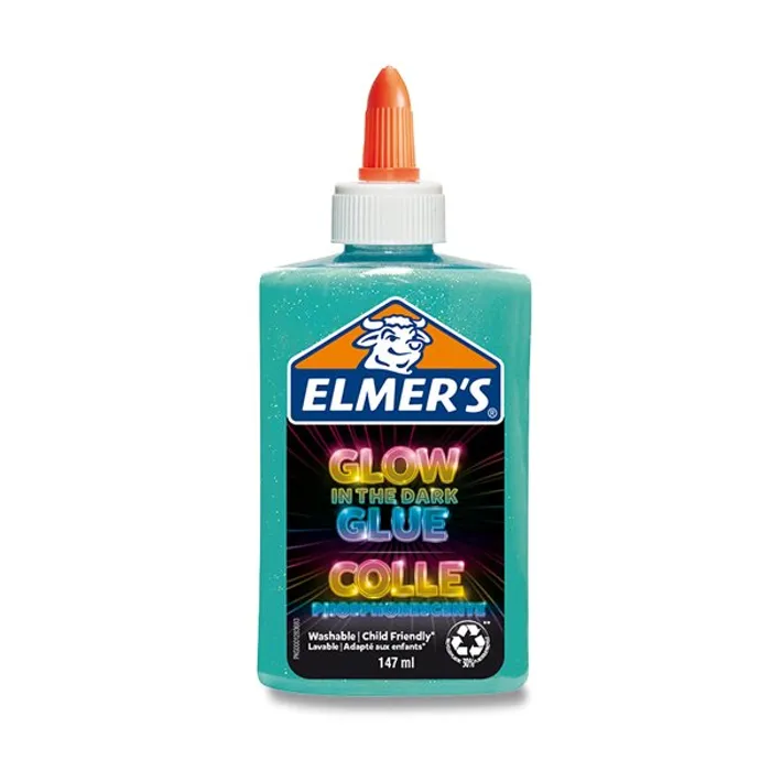 Główne zdjęcie produktu Lepidlo ELMER´S Glow in Dark Glue 147 ml,modré