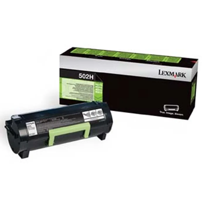 Główne zdjęcie produktu Lexmark originální toner 50F2H00, black, 5000str., 502H, high capacity, return, Lexmark M