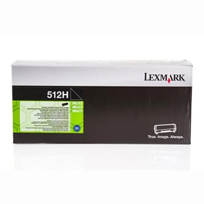 Główne zdjęcie produktu Lexmark originální toner 51F2H00, black, 5000str., high capacity, return, Lexmark MS312,
