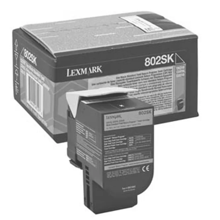 Główne zdjęcie produktu Lexmark originální toner 80C2SK0, black, 2500str., return, Lexmark CX310dn, CX310n, CX410