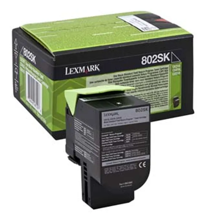 Główne zdjęcie produktu Lexmark originální toner 80C2SK0, black, 2500str., return, Lexmark CX310dn, CX310n, CX410
