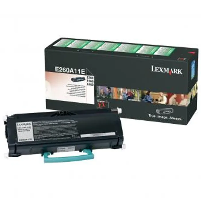 Główne zdjęcie produktu Lexmark originální toner E260A11E, black, 3500str., return, Lexmark E260, E360, E460, O