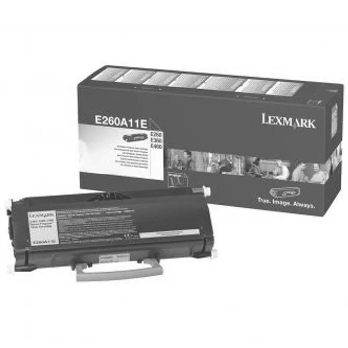 Główne zdjęcie produktu Lexmark originální toner E260A11E, black, 3500str., return, Lexmark E260, E360, E460, O