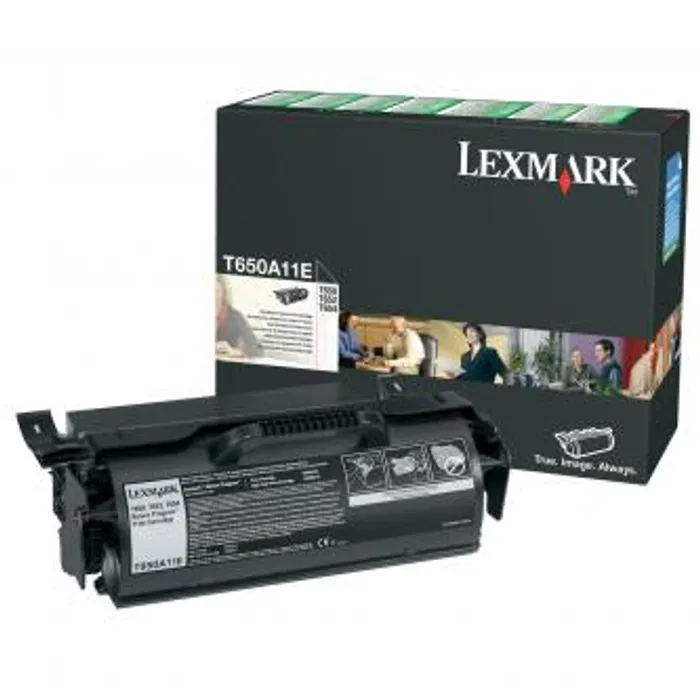 Główne zdjęcie produktu Lexmark originální toner T650A11E, black, 7000str., return, Lexmark T650DN, O