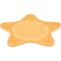 Lick'n'Snack HVĚZDA - mata do powolnego karmienia, 23,5 cm, silikon, żółta