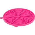 Lick'n'Snack CIRCLE z przyssawkami - mata do powolnego karmienia, 18 cm, TPR/plastik, różowa