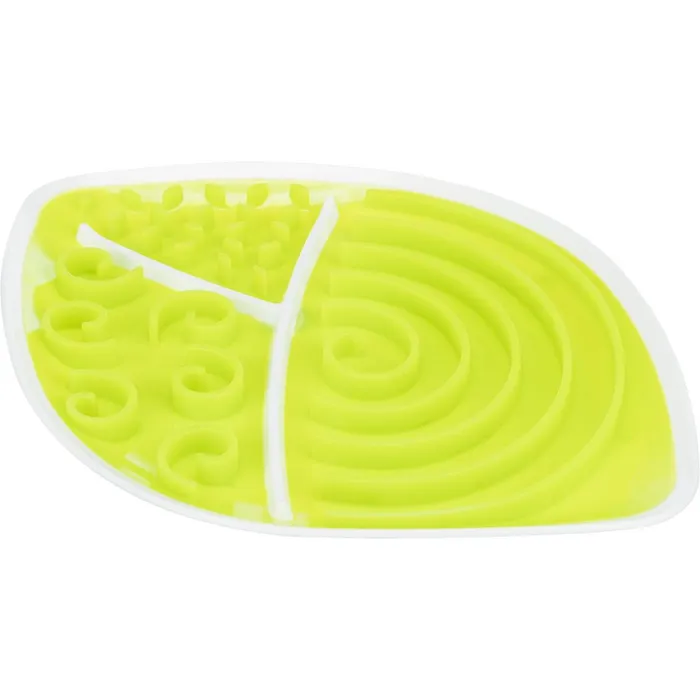 Główne zdjęcie produktu Lick´n´Snack LIST - talíř k pomalému krmení, 28 x 21 cm, TPR/plast