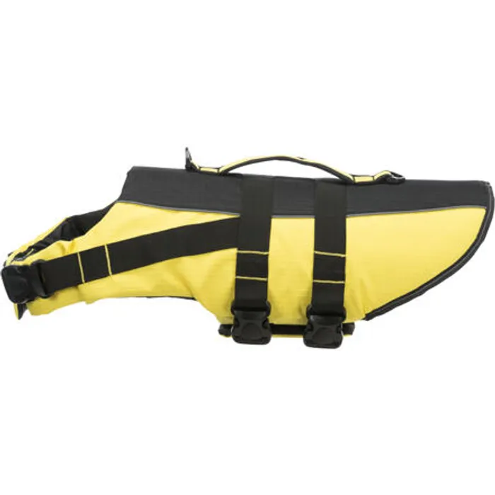 Główne zdjęcie produktu Life Vest plavací vesta pro psa L 55 cm: 50-80 cm, do 36kg žluto/černá