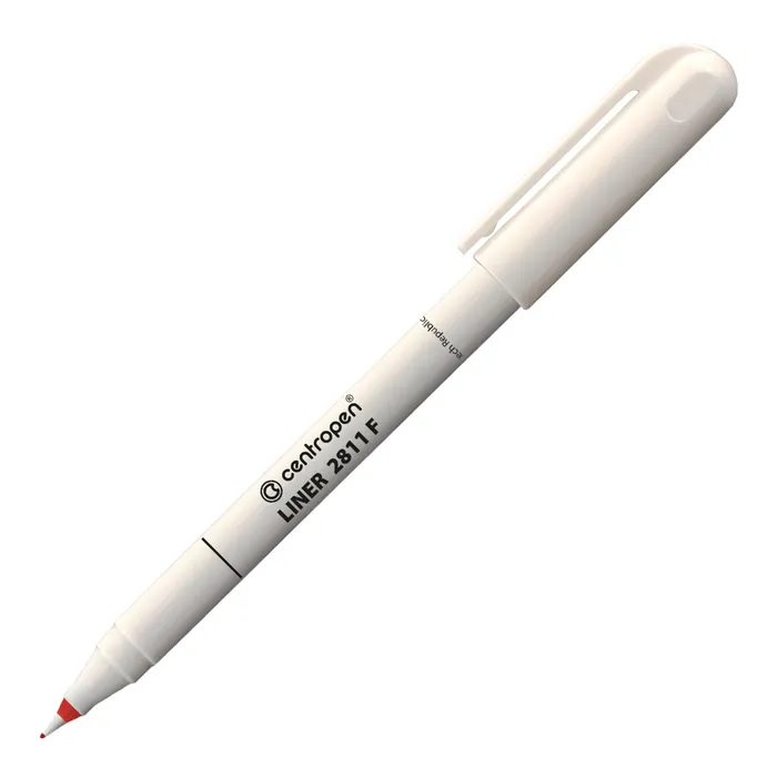 Główne zdjęcie produktu Liner 0,3 mm Centropen 2811 červený