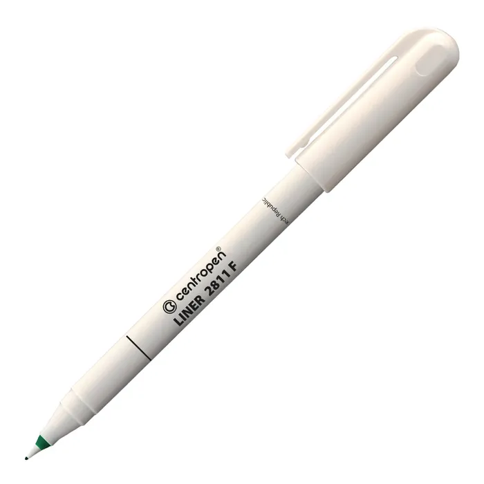 Główne zdjęcie produktu Liner 0,3 mm Centropen 2811 zelený
