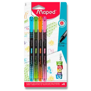 Liner Maped Graph´Peps Deco 4 szt., pastelowe kolory