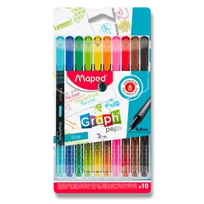 Liner Maped Graph´Peps Deco zestaw 10 kolorów