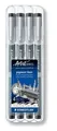 Liner Pigment Liner, zestaw, czarny, STAEDTLER