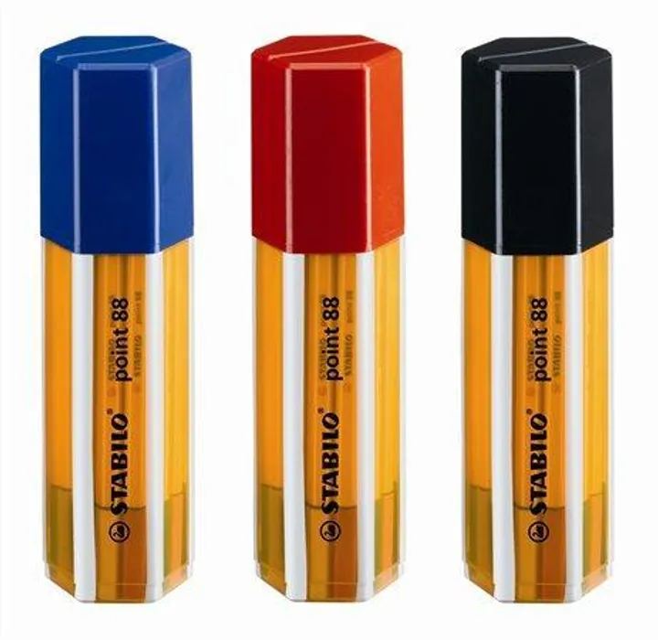 Główne zdjęcie produktu Liner "Point 88 Big Point Box", 20 barev, 0,4mm, v plastovém balení, STABILO