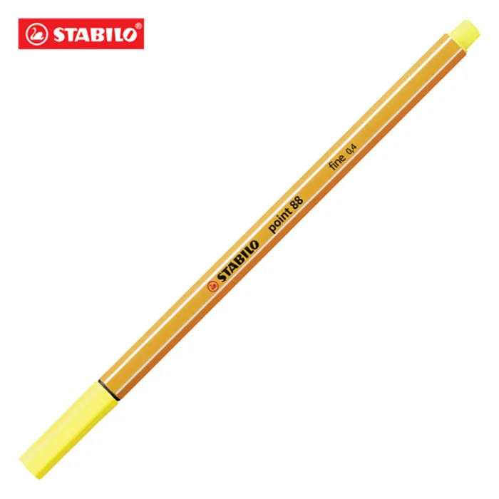 Główne zdjęcie produktu Liner "Point 88", citrónová, 0,4 mm, STABILO