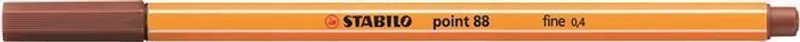 Główne zdjęcie produktu Liner "Point 88", hnědá (sienna), 0,4 mm, STABILO