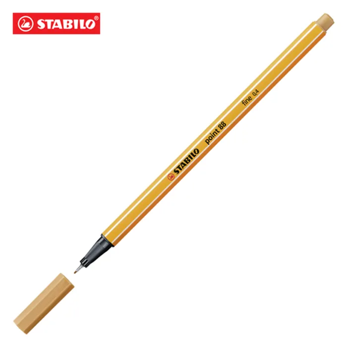 Główne zdjęcie produktu Liner "Point 88", okrová, 0,4mm, STABILO