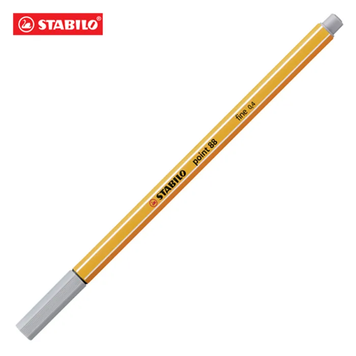 Główne zdjęcie produktu Liner "Point 88", středně studená šedivá, 0,4 mm, STABILO