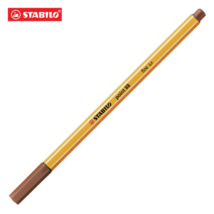 Główne zdjęcie produktu Liner "Point 88", světle hnědá (sanguine), 0,4 mm, STABILO