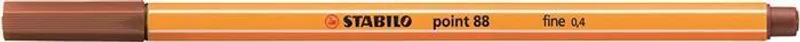 Główne zdjęcie produktu Liner "Point 88", světle hnědá (sanguine), 0,4 mm, STABILO