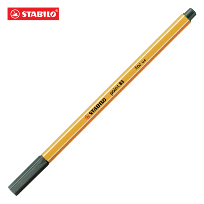 Główne zdjęcie produktu Liner "Point 88", tmavě zelená, 0,4mm, STABILO