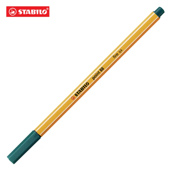 Główne zdjęcie produktu Liner "Point 88", zelená, 0,4mm, STABILO