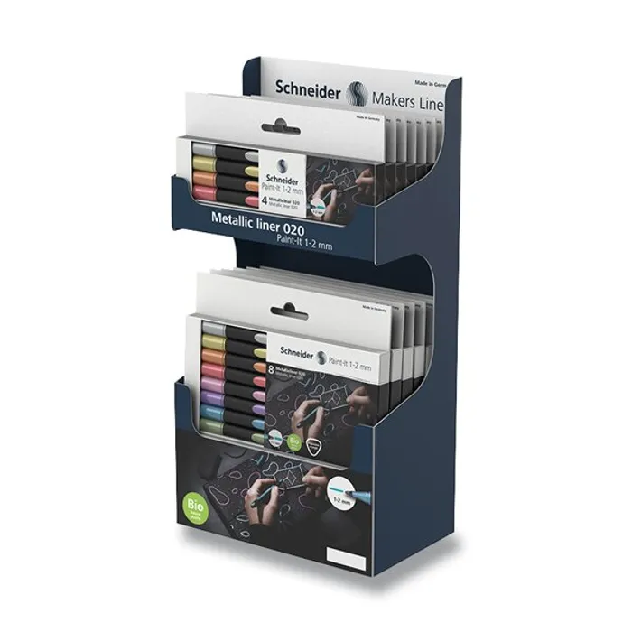 Główne zdjęcie produktu Liner Schneider Paint-it Metallic stojánek, 14 souprav