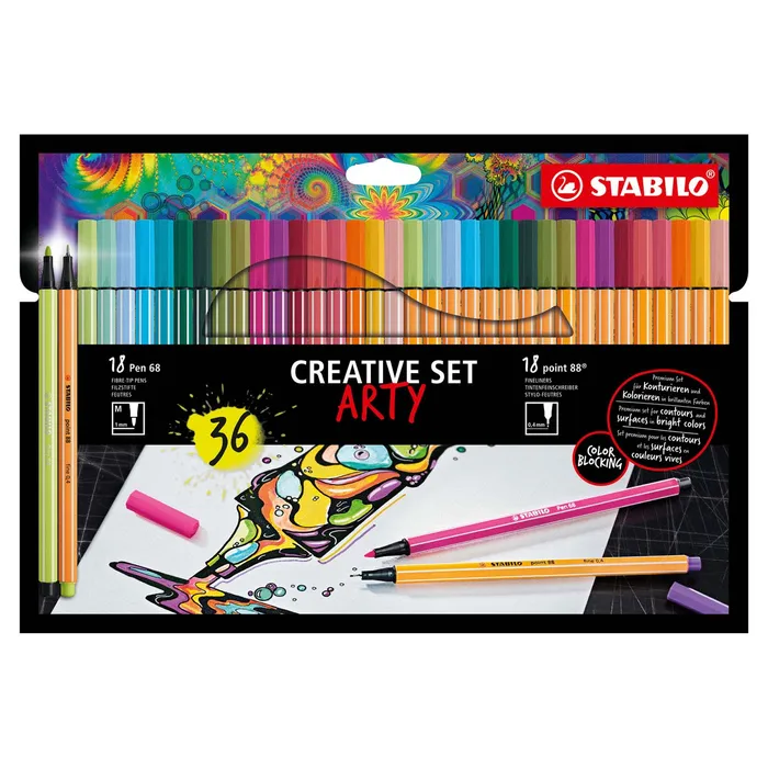 Główne zdjęcie produktu Liner STABILO Pen 68/point 88, 36 ksu "ARTY"