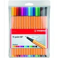 Następne zdjęcie produktu STABILO point 88 15 szt. Zestaw zawiera 5 neonowych kolorów