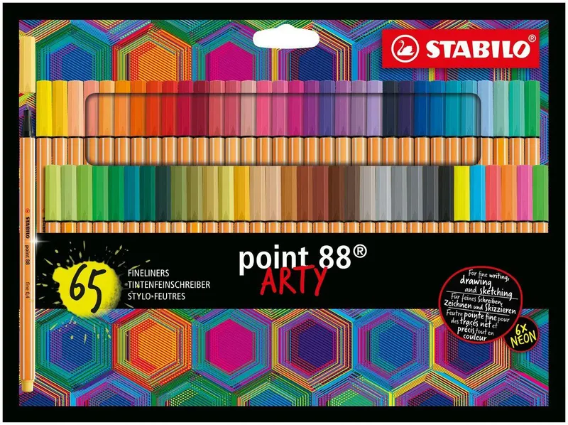 Główne zdjęcie produktu Liner STABILO point 88 - ARTY - 65 ks sada