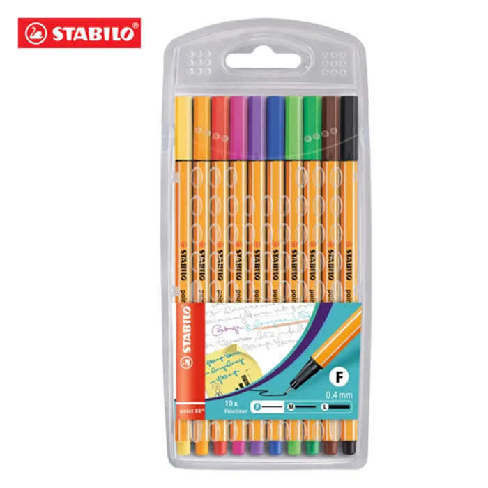 Główne zdjęcie produktu Liner Stabilo Point 88 sada 10 barev