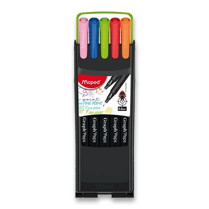 Główne zdjęcie produktu Linery Maped Graph'Peps Compact - sada 10 barev