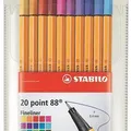 Następne zdjęcie produktu Kredki "Point 88 Bigpoint", 20 różnych kolorów, komplet, 0,4 mm, STABILO