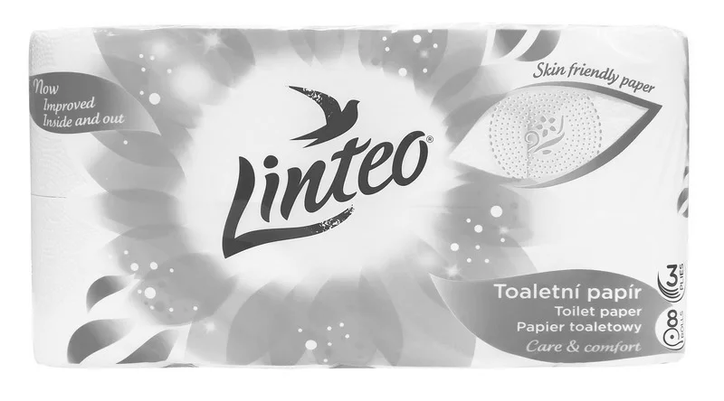 Główne zdjęcie produktu Linteo Care & Comfort toaletní papír 3 vrstvý 15 m 8 kusů