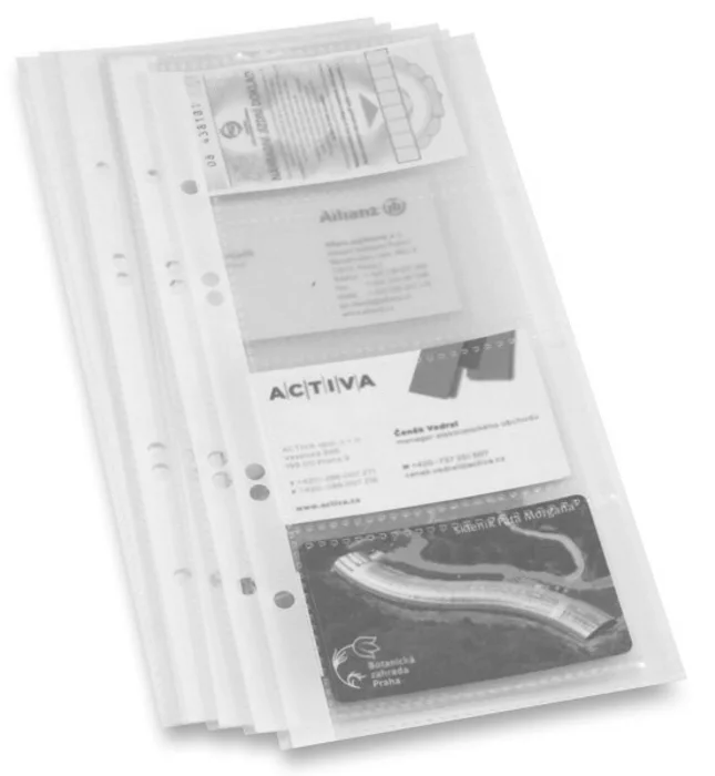 Główne zdjęcie produktu List do 4kroužkového vizitkáře, 10 ks na 8 vizitek