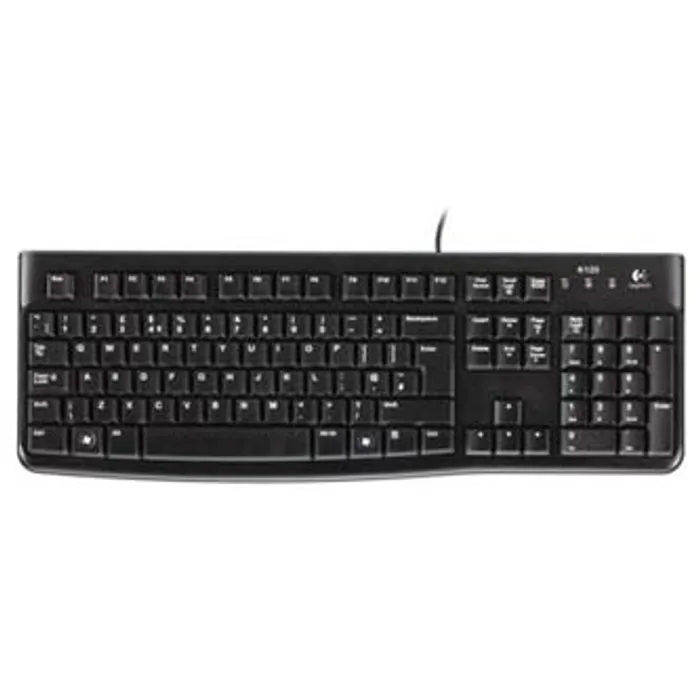 Główne zdjęcie produktu Logitech K120, Klávesnice CZ, klasická, 920-002485, 920-002641 typ drátová (USB), černá