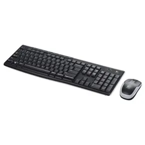 Logitech MK270, zestaw klawiatura z bezprzewodową myszą laserową, AAA, CZ, multimedialny, 2.4 [GHz], bezprzewodowa, czarna