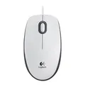 Logitech Mysz B100, 800DPI, optyczna, 3kl., przewodowa USB, biała