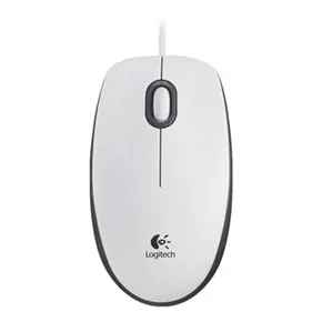 Logitech Mysz B100, 800DPI, optyczna, 3kl., przewodowa USB, biała
