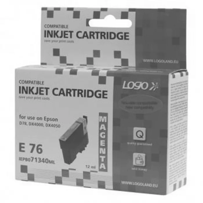 Główne zdjęcie produktu Logo kompatibilní ink s C13T07134011, magenta, 12ml, pro Epson D78, DX4000, DX4050, DX500