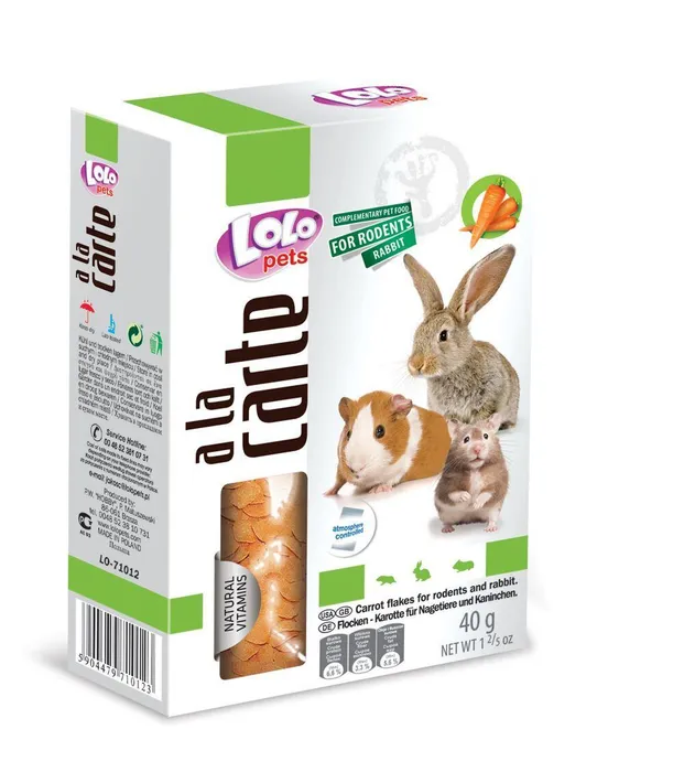 Główne zdjęcie produktu LOLO a la carte mrkvové vločky pro hlodavce 40 g