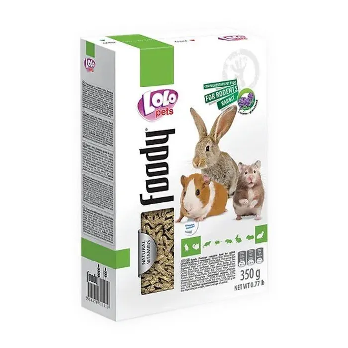 Główne zdjęcie produktu LOLO BASIC granulovaná vojtěška pro hlodavce 350 g krabička
