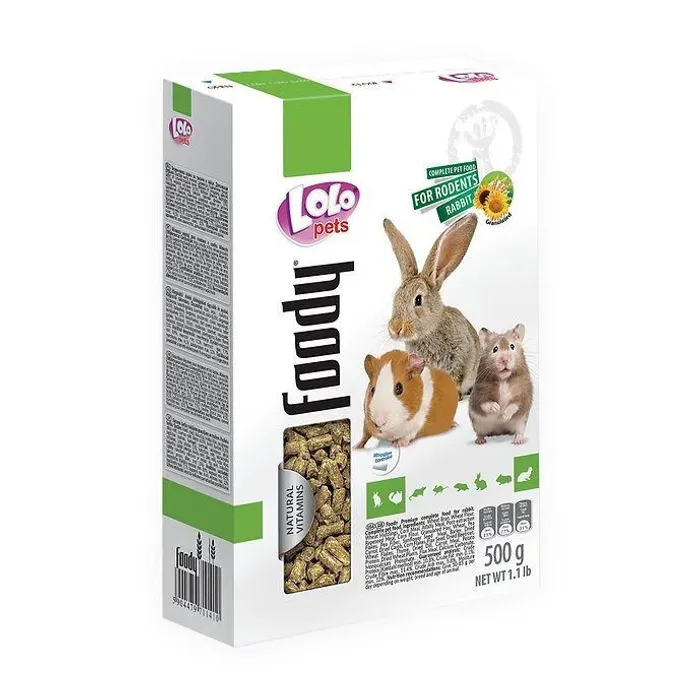 Główne zdjęcie produktu LOLO BASIC granulované krmivo pro hlodavce 500 g krabička