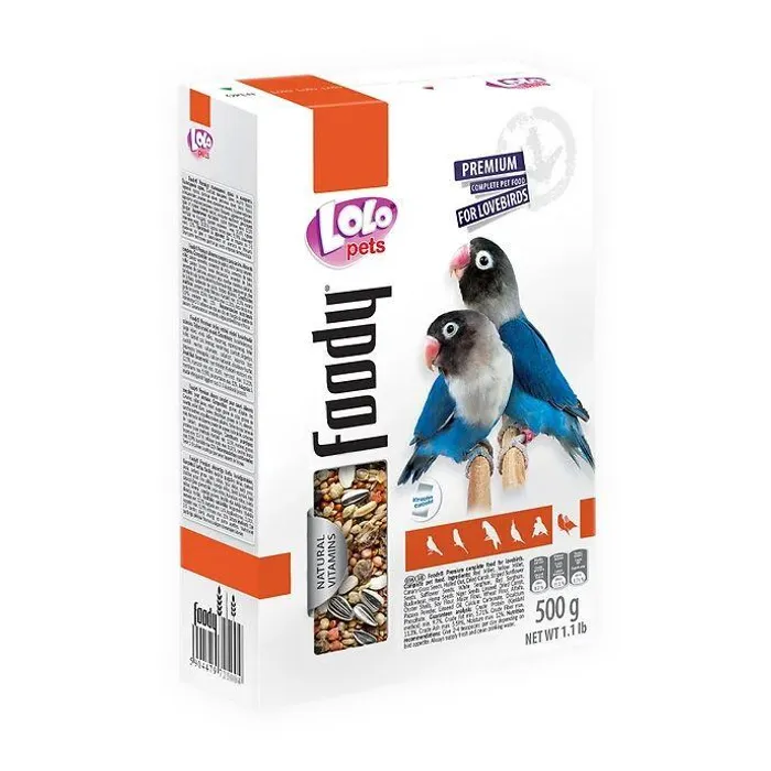 Główne zdjęcie produktu LOLO BASIC kompletní krmivo pro agapornisy 500 g krabička